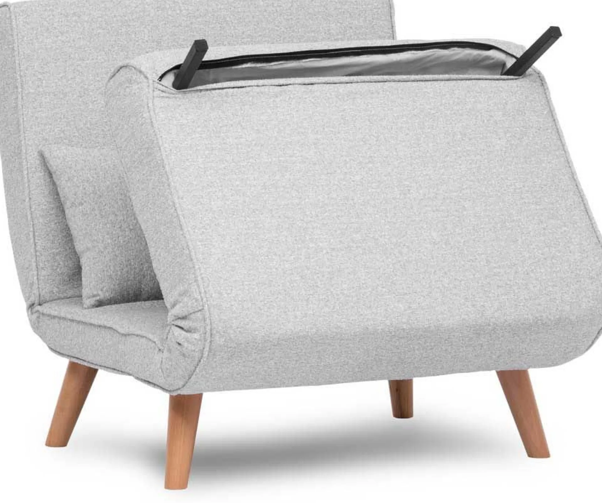 Emob Folde Single 1-Sitzer-Schlafsofa | Teddystoff |