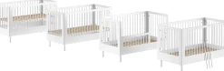 Forrest Babybett 70 x 140cm - verstellbar - Weißbuche