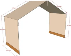 Forrest Bettzelt für Schlafhaus - Baumwolle - beige