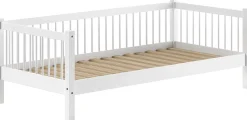 Forrest Hausbett 90x200cm mit Rollbett - Massivholz Buche - weiß