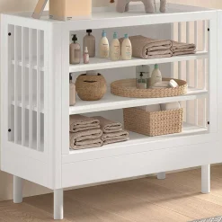 Forrest Pflegetisch - 100x55x95cm - Buche weiß