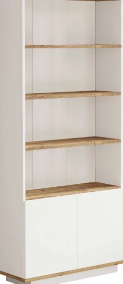 FR16 Bücherregal | 100 % MELAMIN | Atlantische Kiefer, Weiß