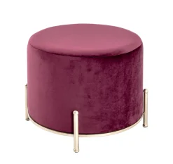 Haku Fußhocker | Ø38 cm x 40 cm | Farbe Bordeaux