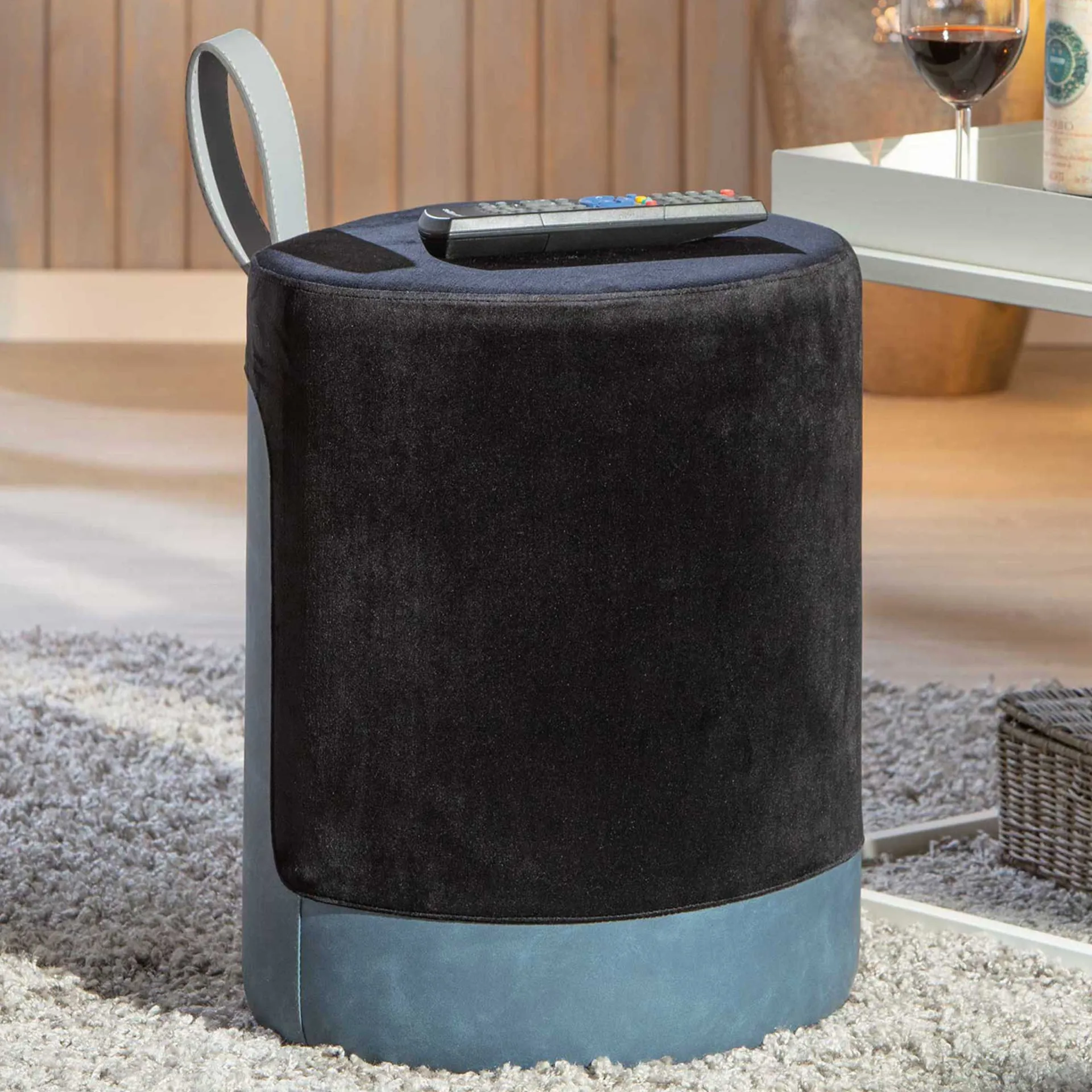 Interlink Fußhocker Osane Samt -