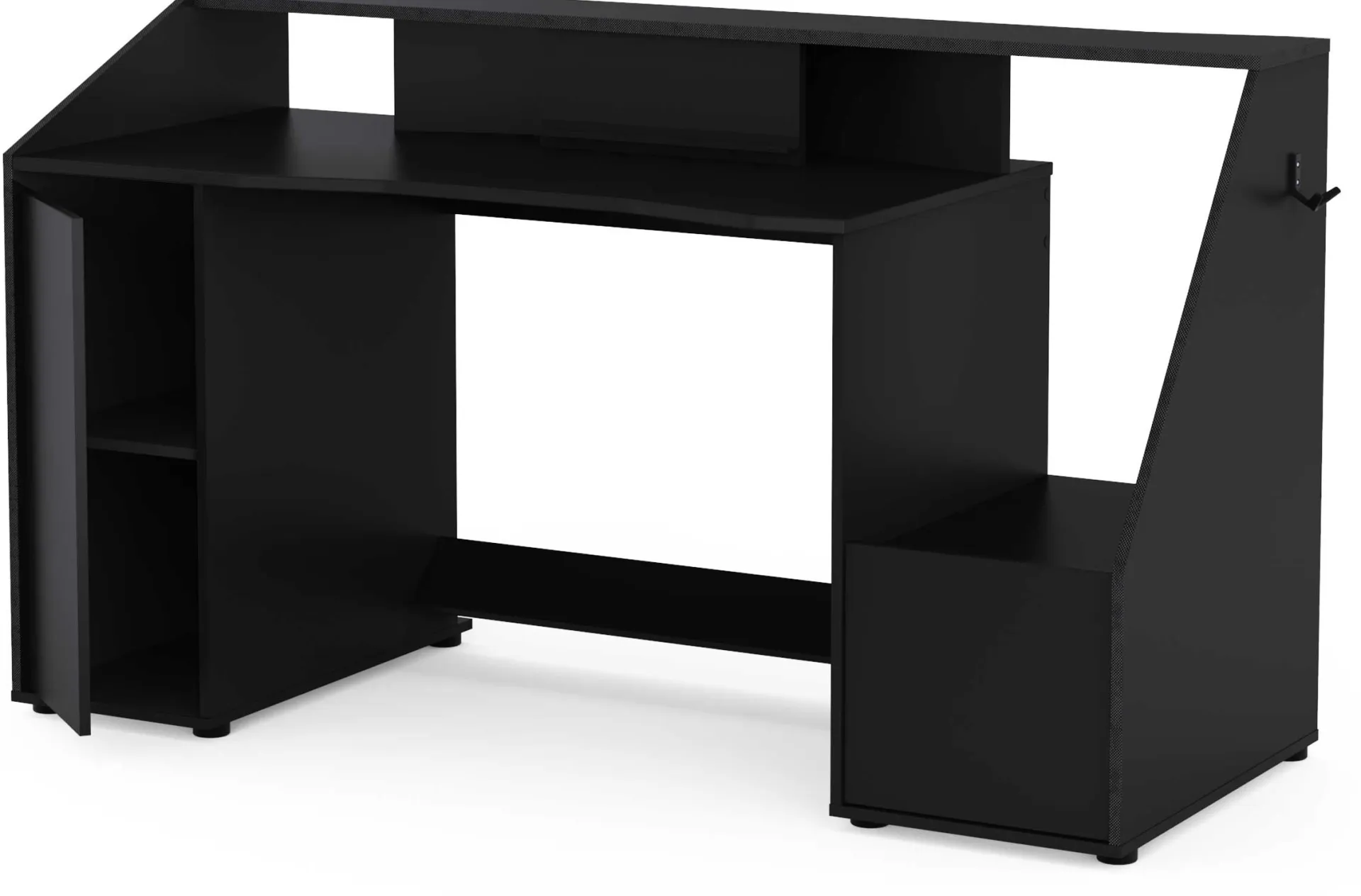 CBA Gaming Schreibtisch Iron - 163x67x95cm - mit Ablage -