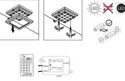 Kinder Emob Gaming-Schreibtisch Tudi inkl. Lampe - grau/holz