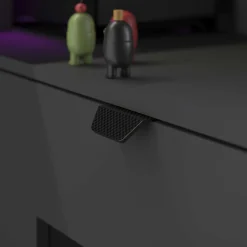 Parisot Gaming-Schreibtisch Vortex - 229x60x95cm - mit LED-Beleuchtung - dunkel