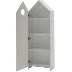 Garderobe Bücherregal Casami - weiß/grau