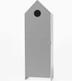 Garderobe Bücherregal Casami - weiß/grau