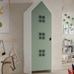 Garderobe Casami Brügge - 58x37x172 cm - Grün