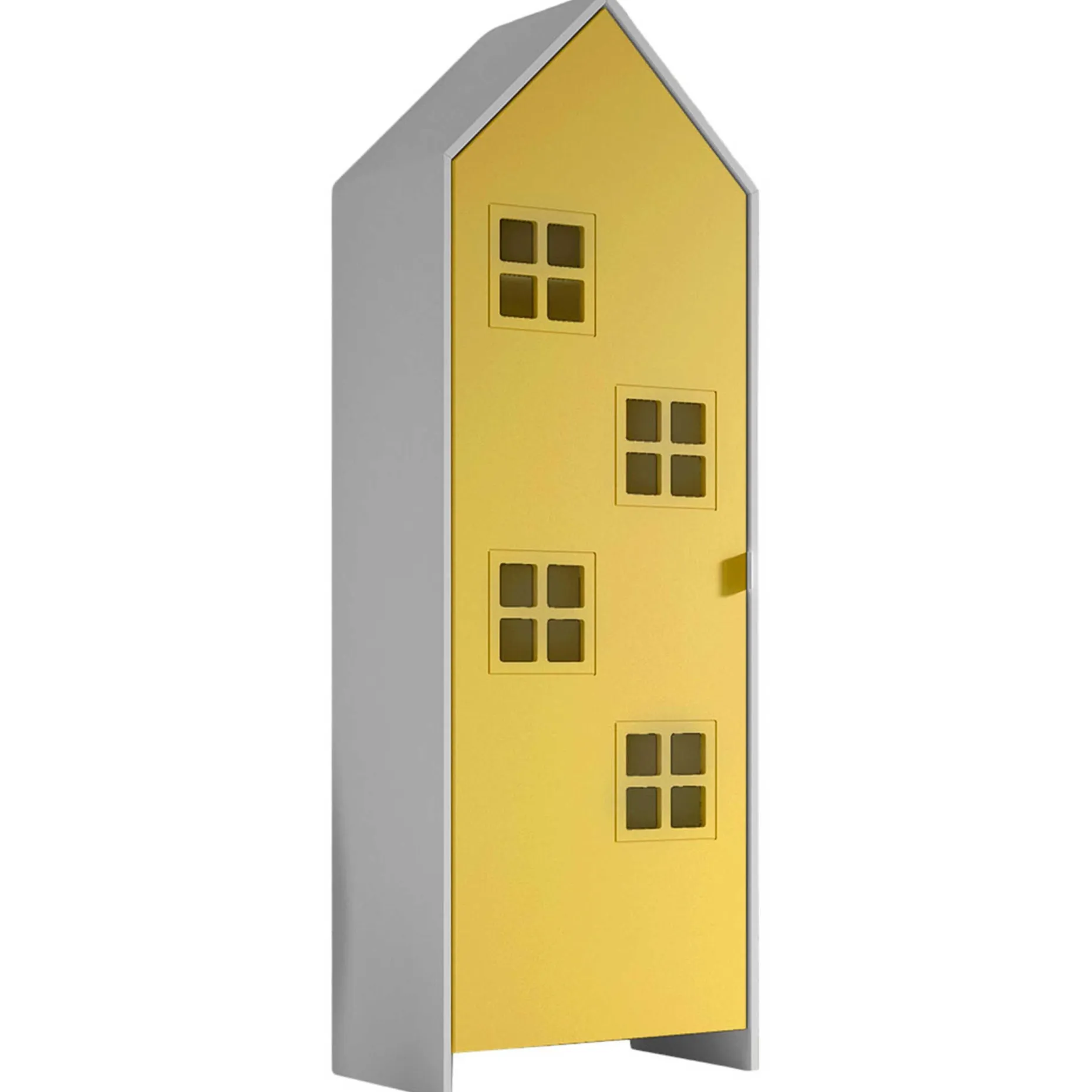 Garderobe Casami Bruges - 58x37x172 cm - Gelb