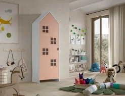 Garderobe Casami Bruges - 58x37x172 cm - Rosa