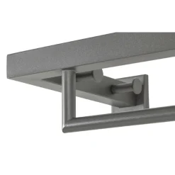 Garderobenstange mit Spiegel Kimberly - 108x26x75 cm - Stahl/Anthrazit