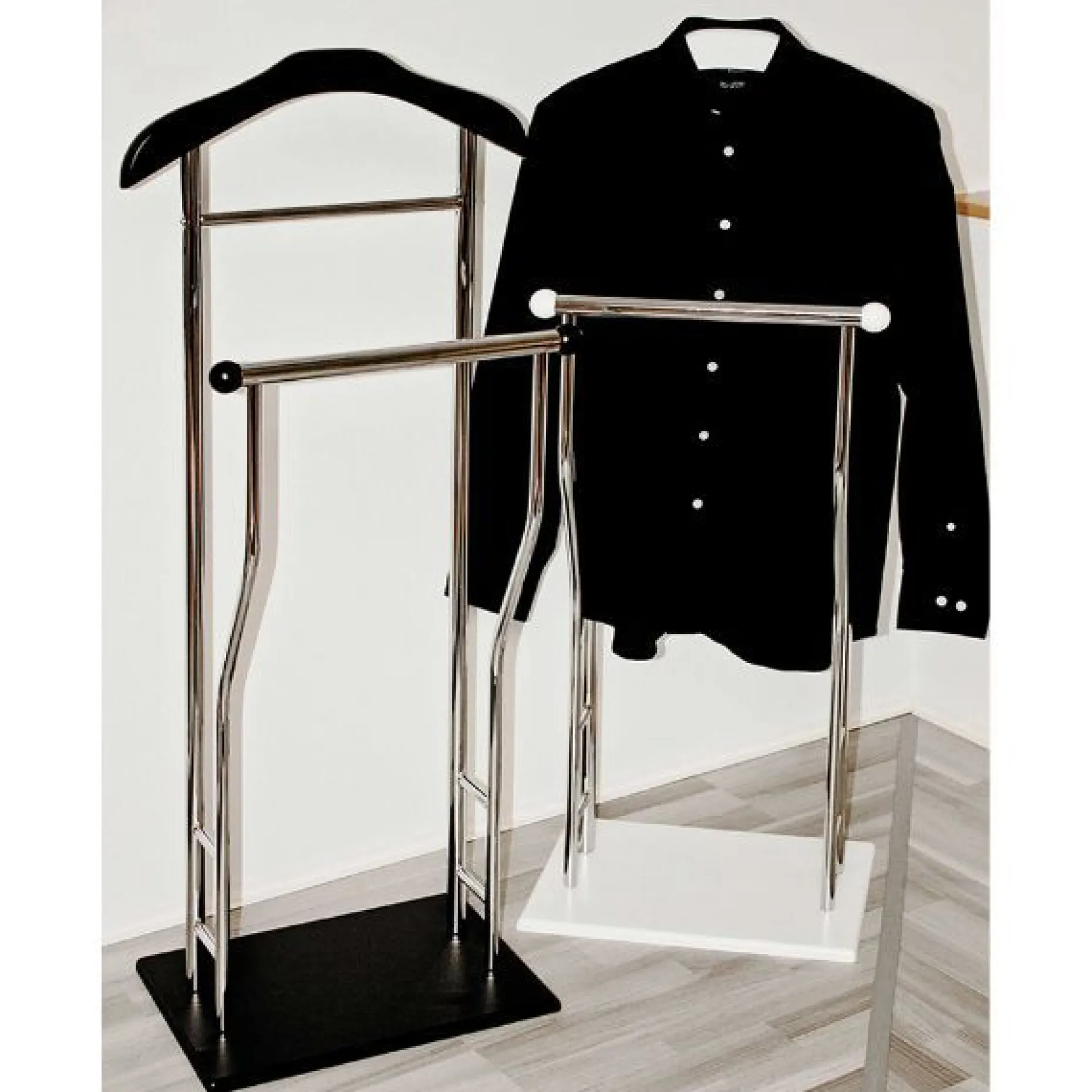 Garderobenständer | 45 x 30 x 110 cm | Schwarz