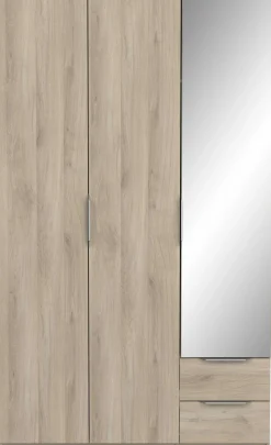 Garderobe Spectre 120cm mit Spiegel - Eiche