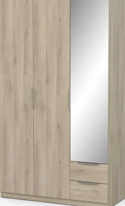 Garderobe Spectre 120cm mit Spiegel - Eiche