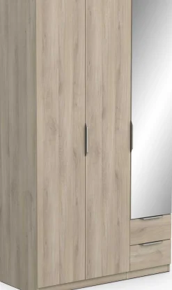 Garderobe Spectre 120cm mit Spiegel - Eiche