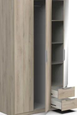 Garderobe Spectre 120cm mit Spiegel - Eiche