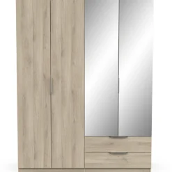 Garderobe Spectre 157cm mit Spiegel - Eiche
