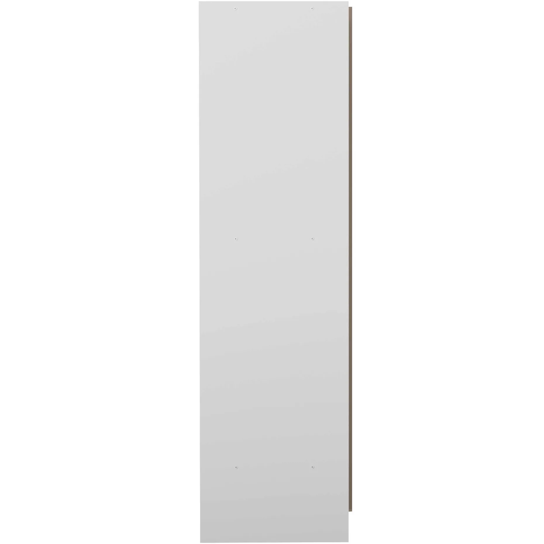 Garderobe Spike 112/185cm mit Vorhang - weiß/taupe