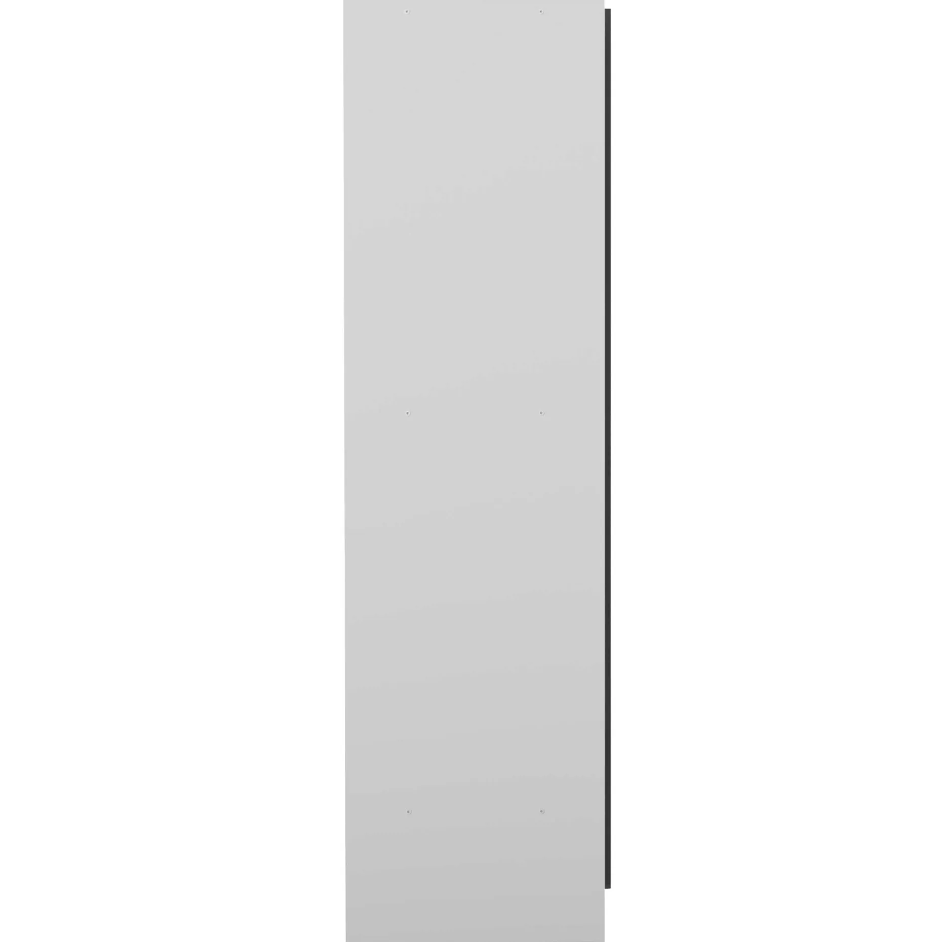 Garderobe Spike 112/185cm mit Vorhang - weiß/grau