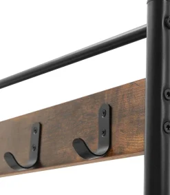 Garderobe Taio industrial - braun/schwarz