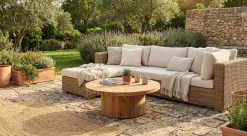 Gescova Garten Couchtisch Noah - Teakholz - Ø92 x 34 cm -