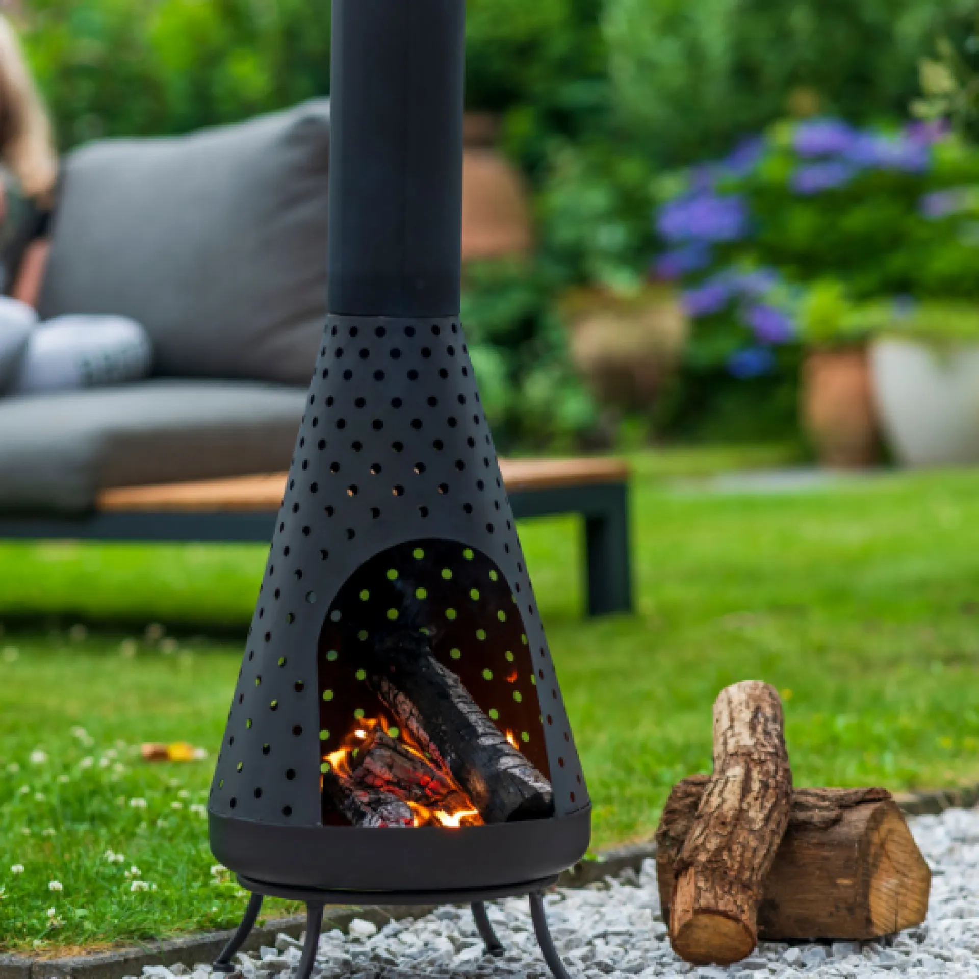 Redfire Gartenfeuer Nafi 35x108cm Stahl -