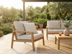 Gescova Gartenkissen Catania - Hell - 45x45x15 cm - Stoff