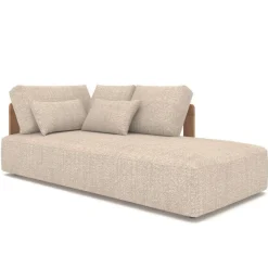 Gescova Gartenliege Evanilson - , Textileen & Holz, 208x100x58 cm