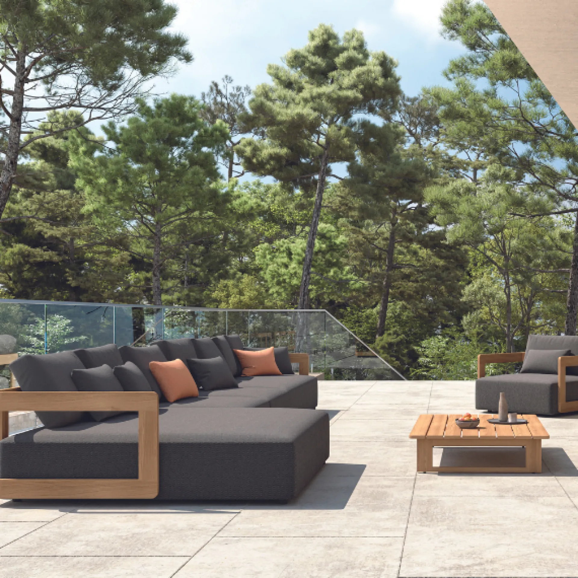 Gescova Gartenliege Raphael - Textilene - 100x208x58 cm -