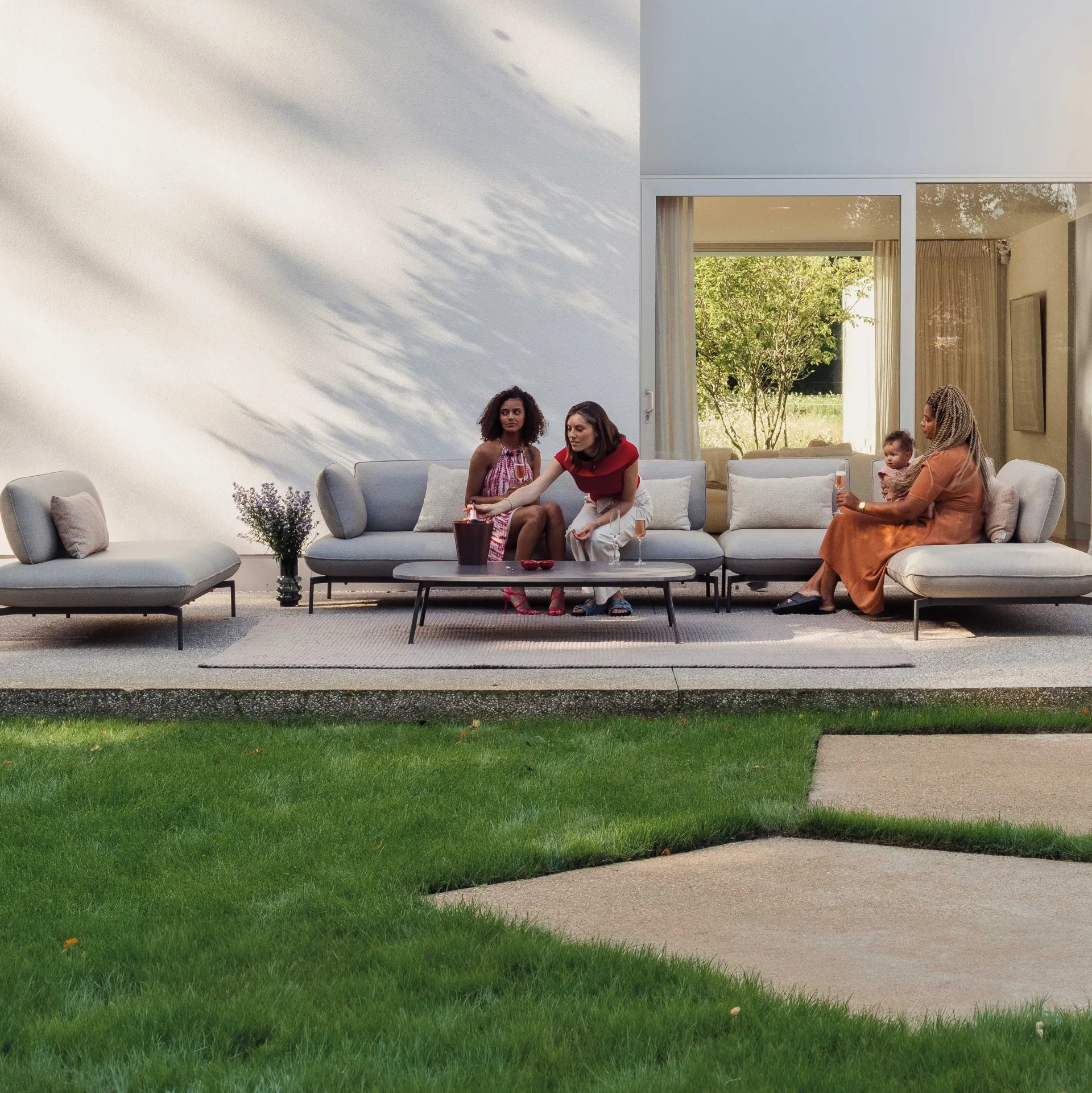 Gescova Garten-Lounge-Set Todo - Hell - Textileen