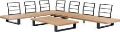 Gescova Garten-Lounge-Set Valdez - Aluminium und Texlene - 2 Sofas & Couchtisch -