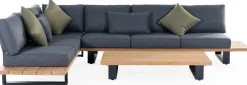 Gescova Garten-Lounge-Set Valdez - Aluminium und Texlene - 2 Sofas & Couchtisch -