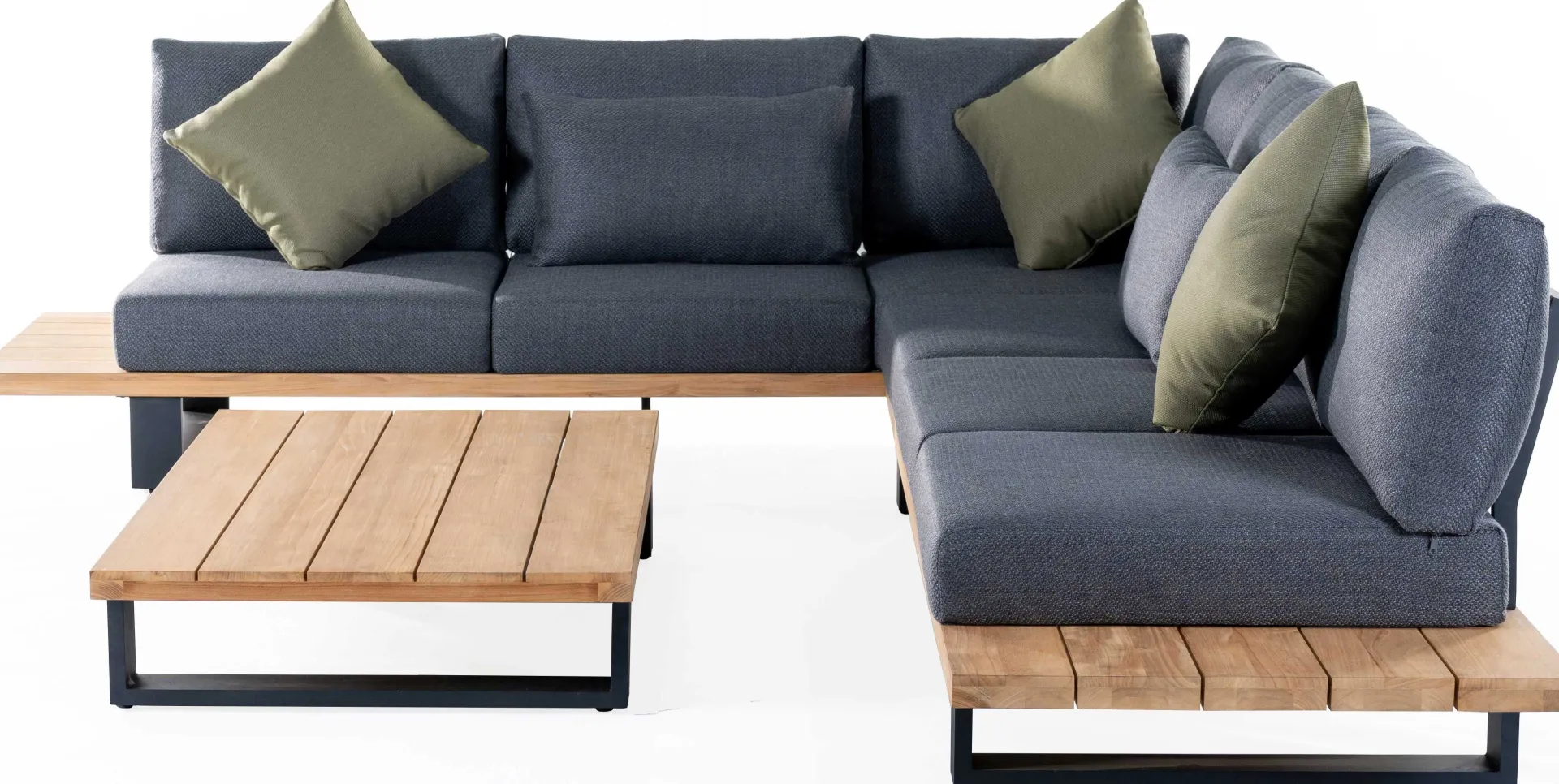 Gescova Garten-Lounge-Set Valdez - Aluminium und Texlene - 2 Sofas & Couchtisch -