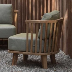 Gescova Gartensessel Casablanca aus Teakholz 80x70x70 cm