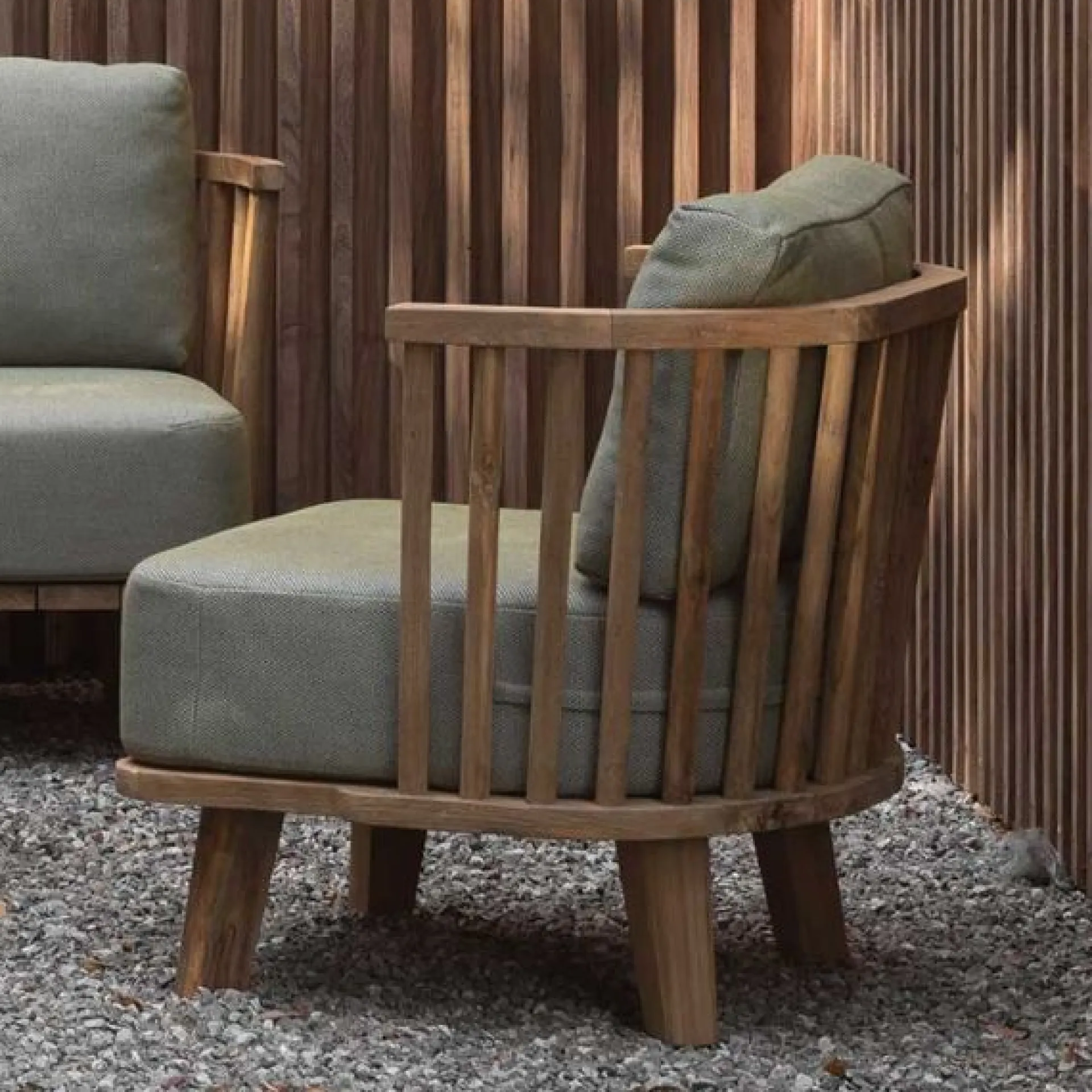 Gescova Gartensessel Casablanca aus Teakholz 80x70x70 cm