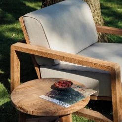 Gescova Garten-Sessel London - Teakholz & Sunbrella - 82x98x68cm - Beige Braun