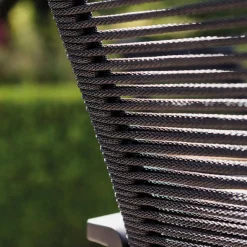 Gescova Gartenstuhl Aruba - Aluminium, Textileen, Holz - 55x60x87 cm - Charcoal