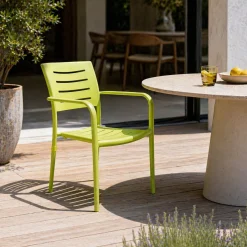 Gescova Gartenstuhl Honoré Parisot - Aluminium - 56x58x80 cm - Limette