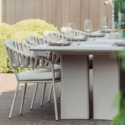 Gescova Gartenstuhl Imola - Aluminium - 63x60x82cm mit Sitzkissen