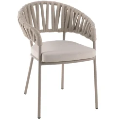 Gescova Gartenstuhl Imola - Aluminium - 63x60x82cm mit Sitzkissen