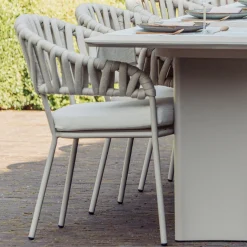 Gescova Gartenstuhl Imola - Aluminium - 63x60x82cm mit Sitzkissen