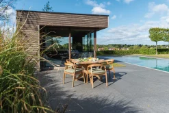 Gescova Gartenstuhl Makassar - Massives Teakholz - Natur