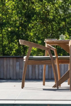 Gescova Gartenstuhl Makassar - Massives Teakholz - Natur