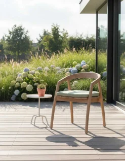 Gescova Gartenstuhl Makassar - Massives Teakholz - Natur
