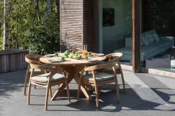 Gescova Gartenstuhl Makassar - Massives Teakholz -
