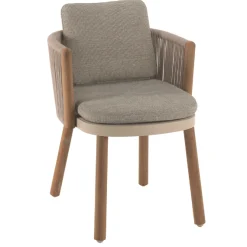 Gescova Gartenstuhl Mendoza - Teakholz & Olefin - 59x55x72cm - Beige
