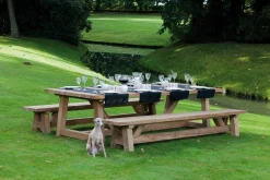 Gescova Gartentisch Broome - Massives Teakholz - 300x120x78 cm -