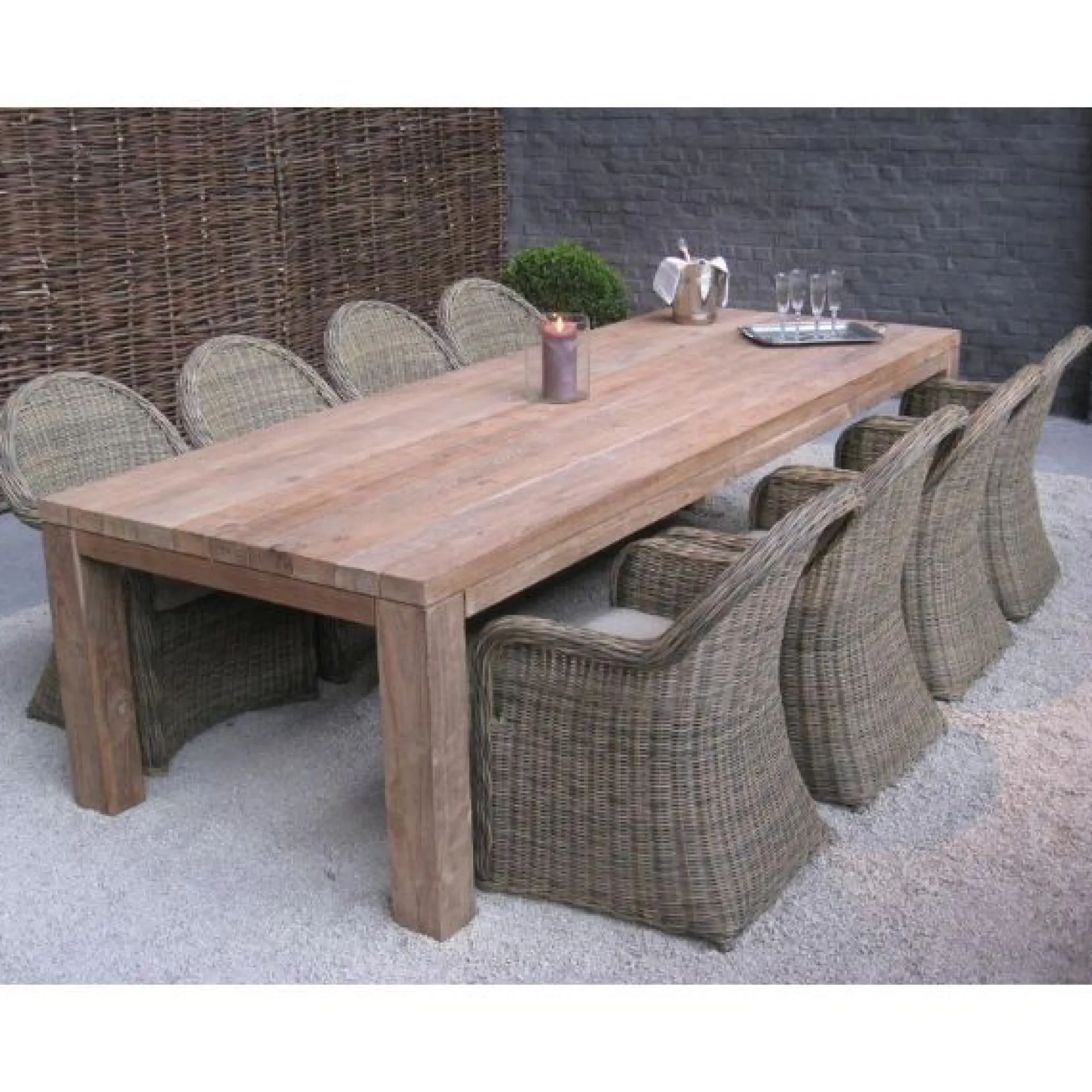 Gescova Gartentisch Darwin - Teakholz 250x100x78 cm